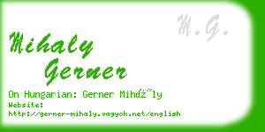 mihaly gerner business card